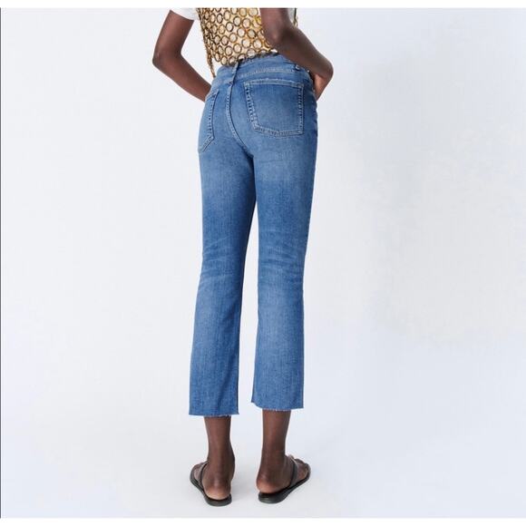 Zara High-Rise Cropped Bootcut Jean – Sky Blue / Size 4×26.5 - Picture 1 of 14